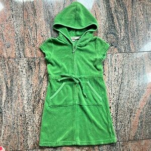 Juicy Couture Terry Zip Hoodie green Dress girls sz 6